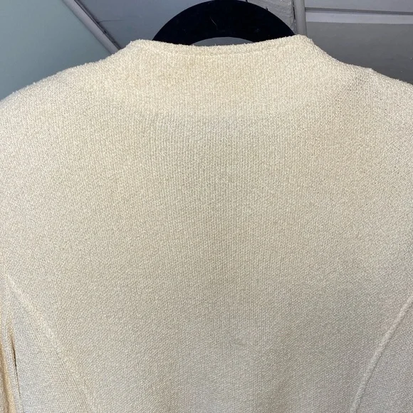 St John Collection Knit Yellow 3/4 Sleeve Blazer Zipper Closure Size 12